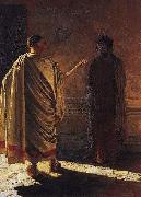 Nikolai Ge Quod Est Veritas Christ and Pilate France oil painting artist